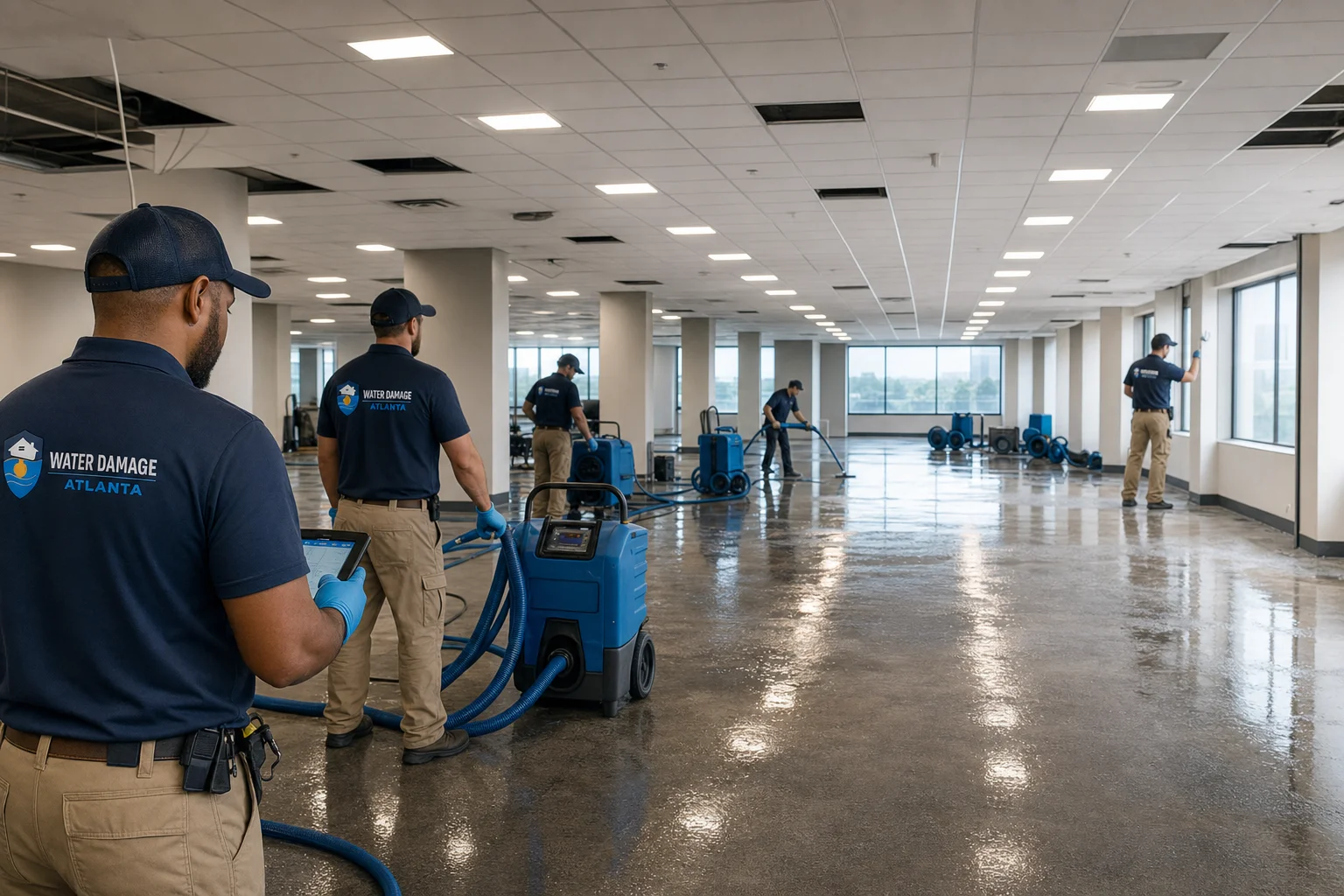 Water Damage Atlanta - Commercial 1